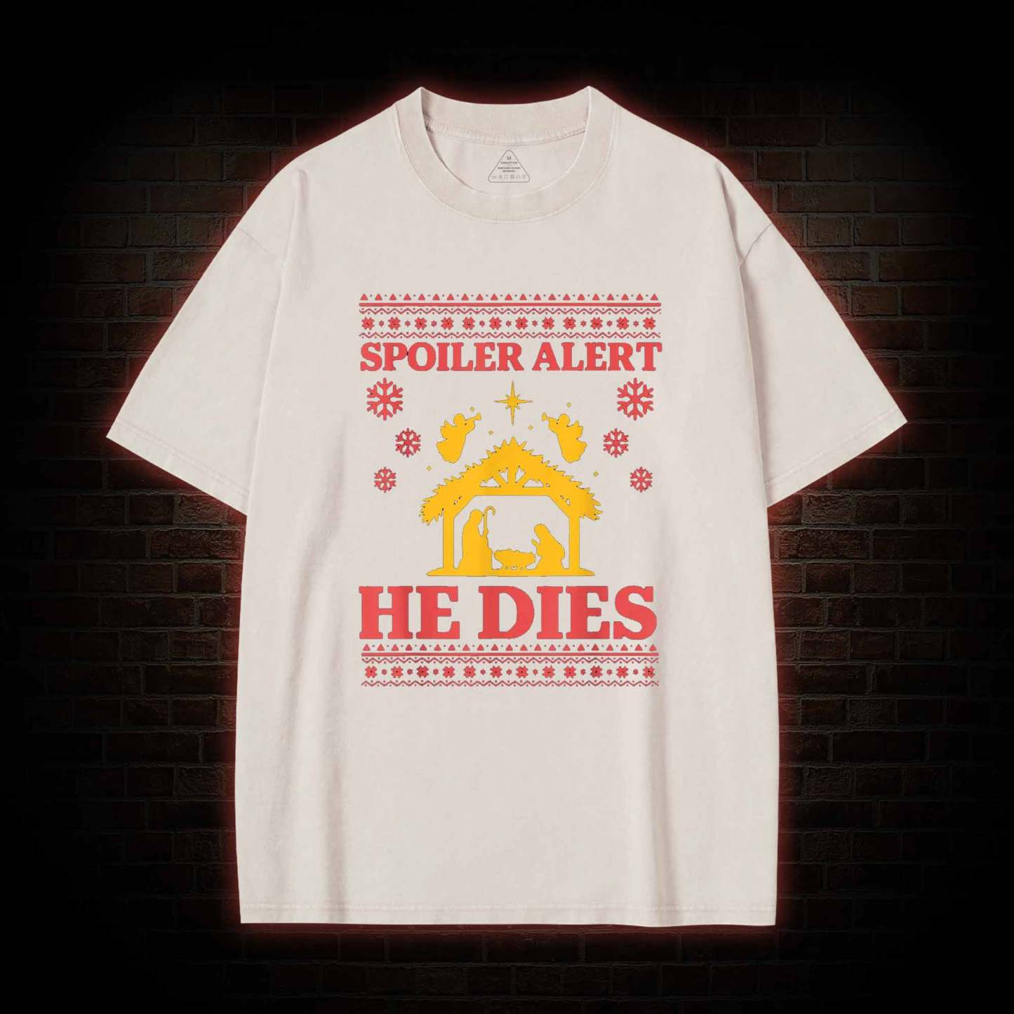 Spoiler Alert He Dies Washed T-shirt