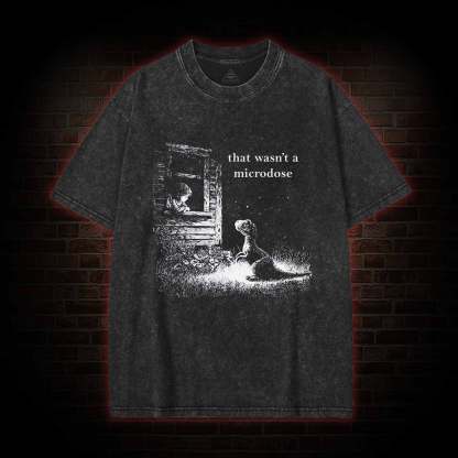 That Wasn't a Microdose Dinosaur Washed T-shirt