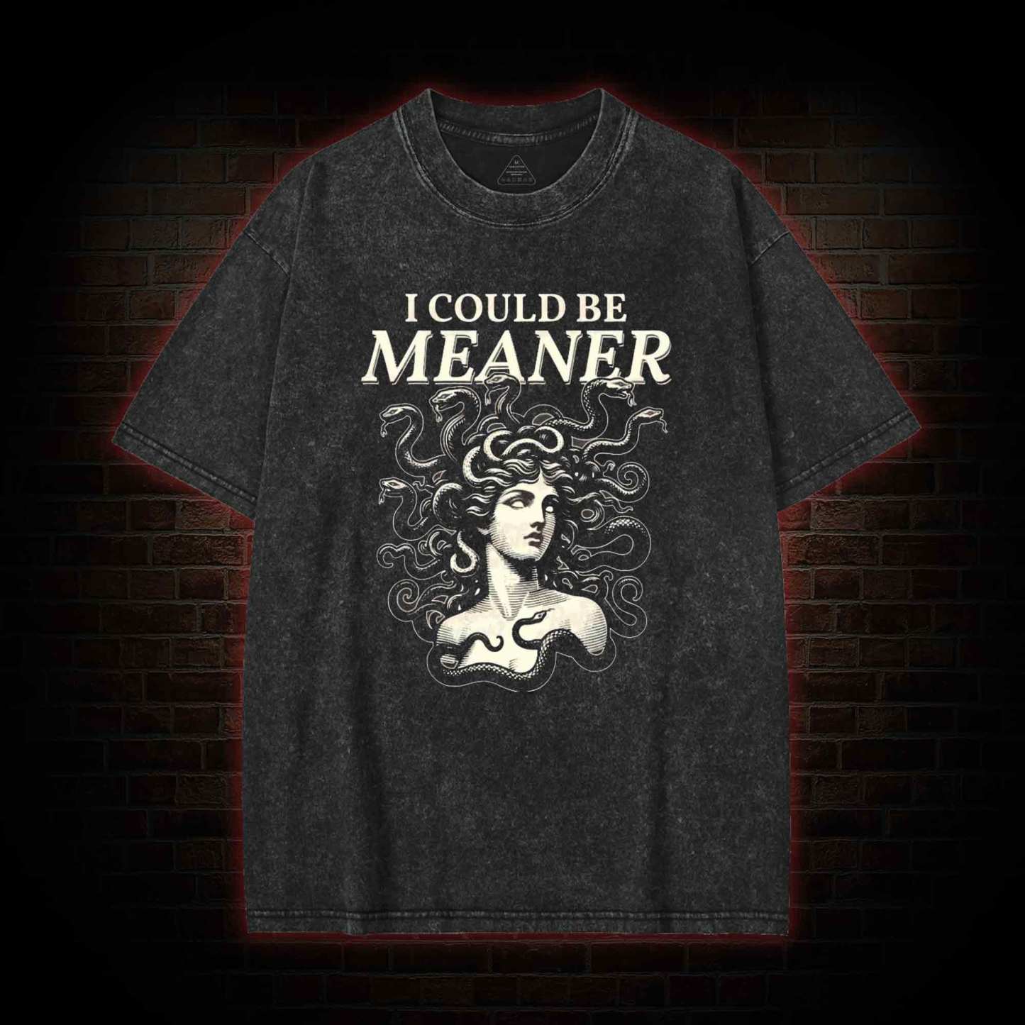 I Could be Meaner Washed T-shirt