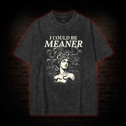 I Could be Meaner Washed T-shirt