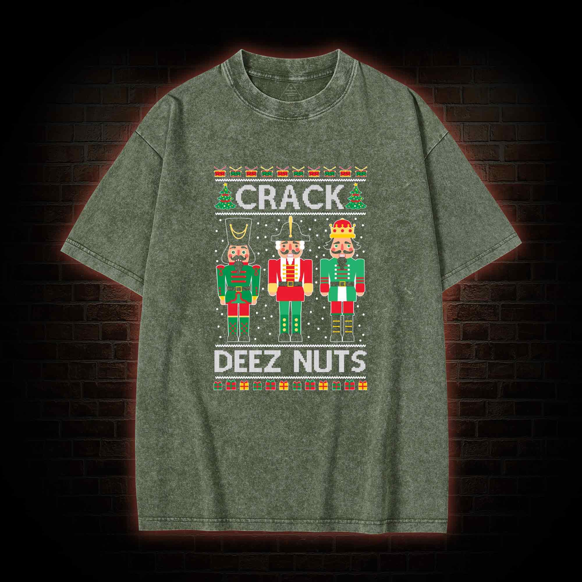 Crack Deez Nuts Washed T-shirt