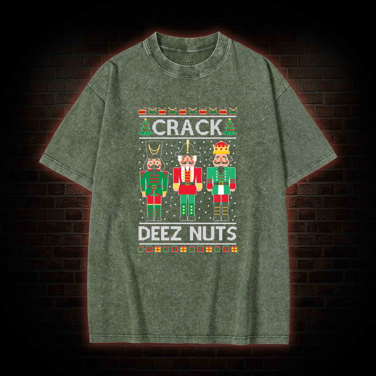 Crack Deez Nuts Washed T-shirt
