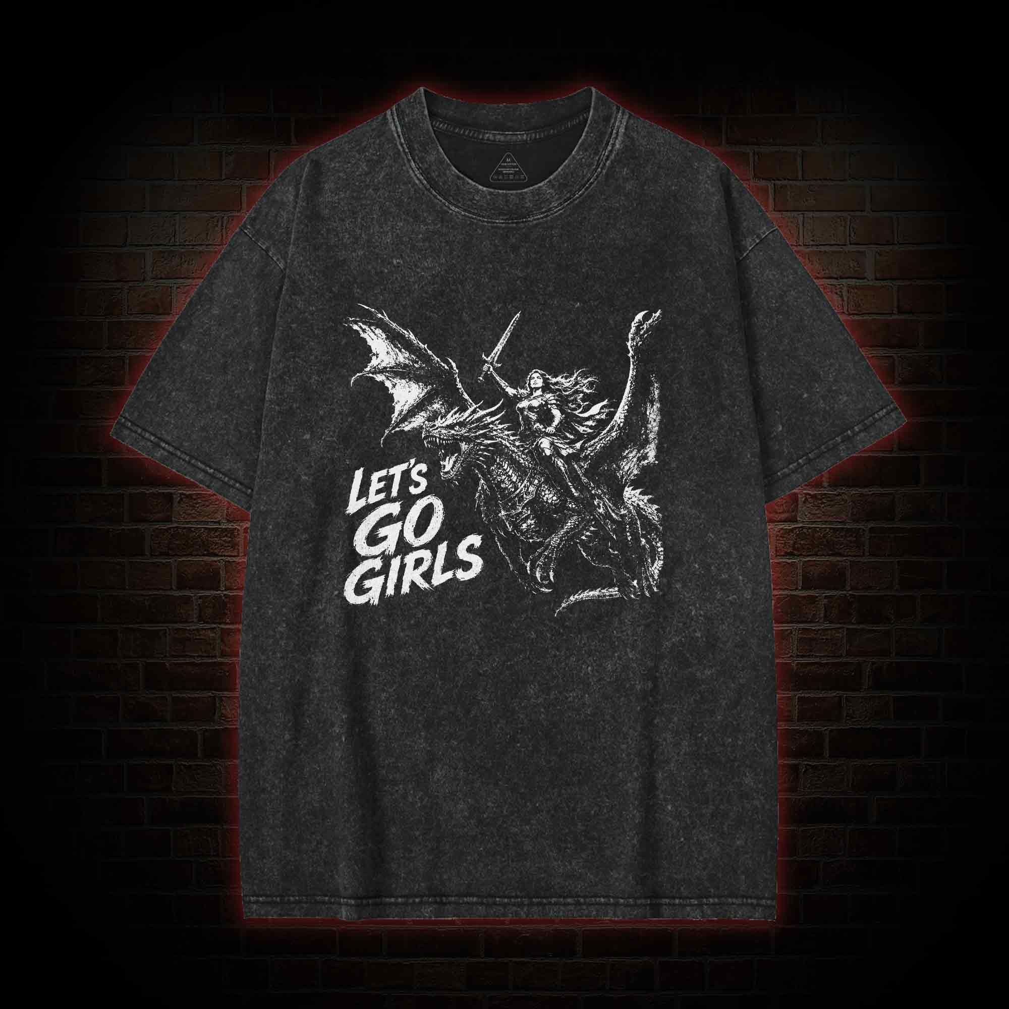 Let's Go Girls Washed T-shirt