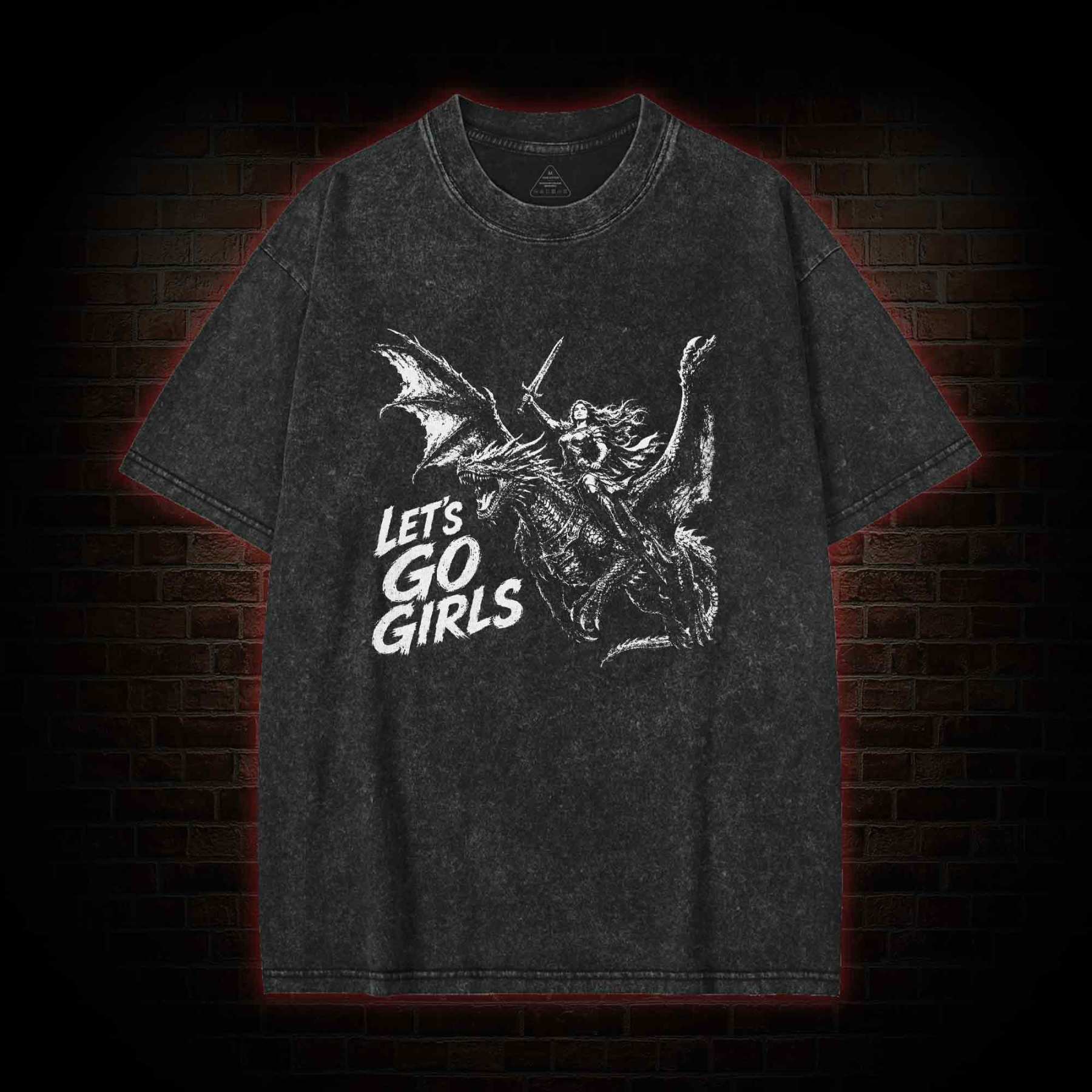 Let's Go Girls Washed T-shirt