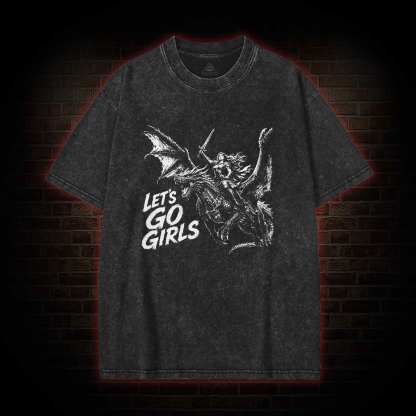 Let's Go Girls Washed T-shirt
