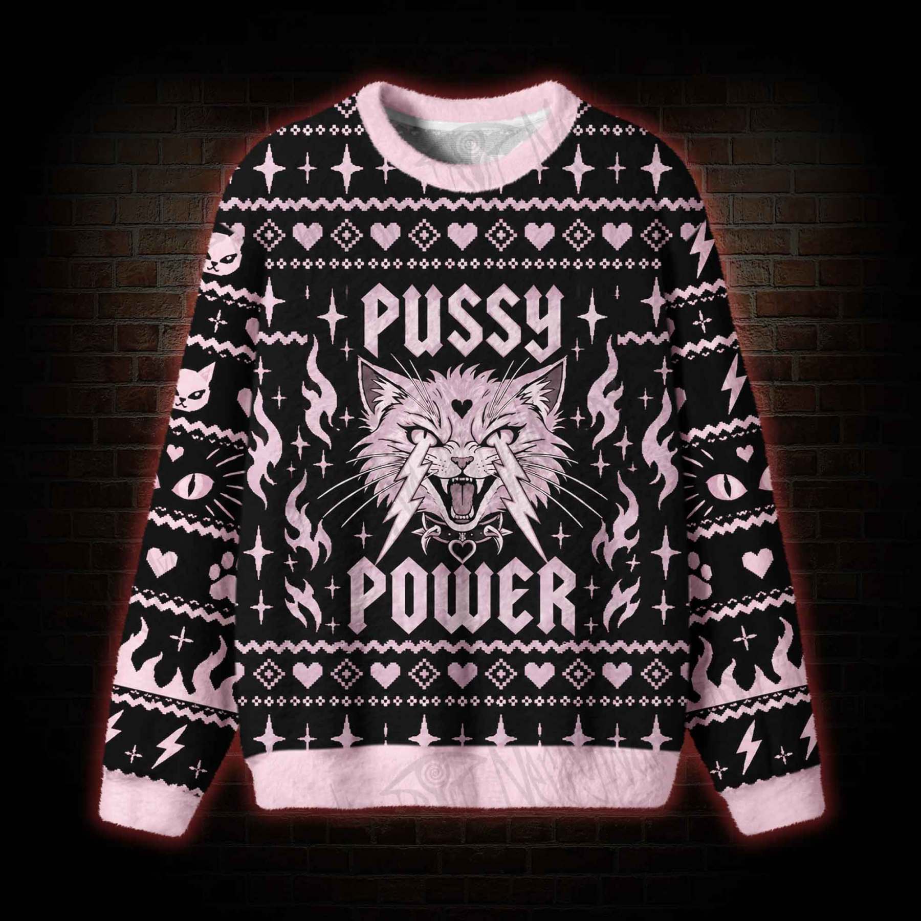 Pussy Power Ugly Sweatshirts