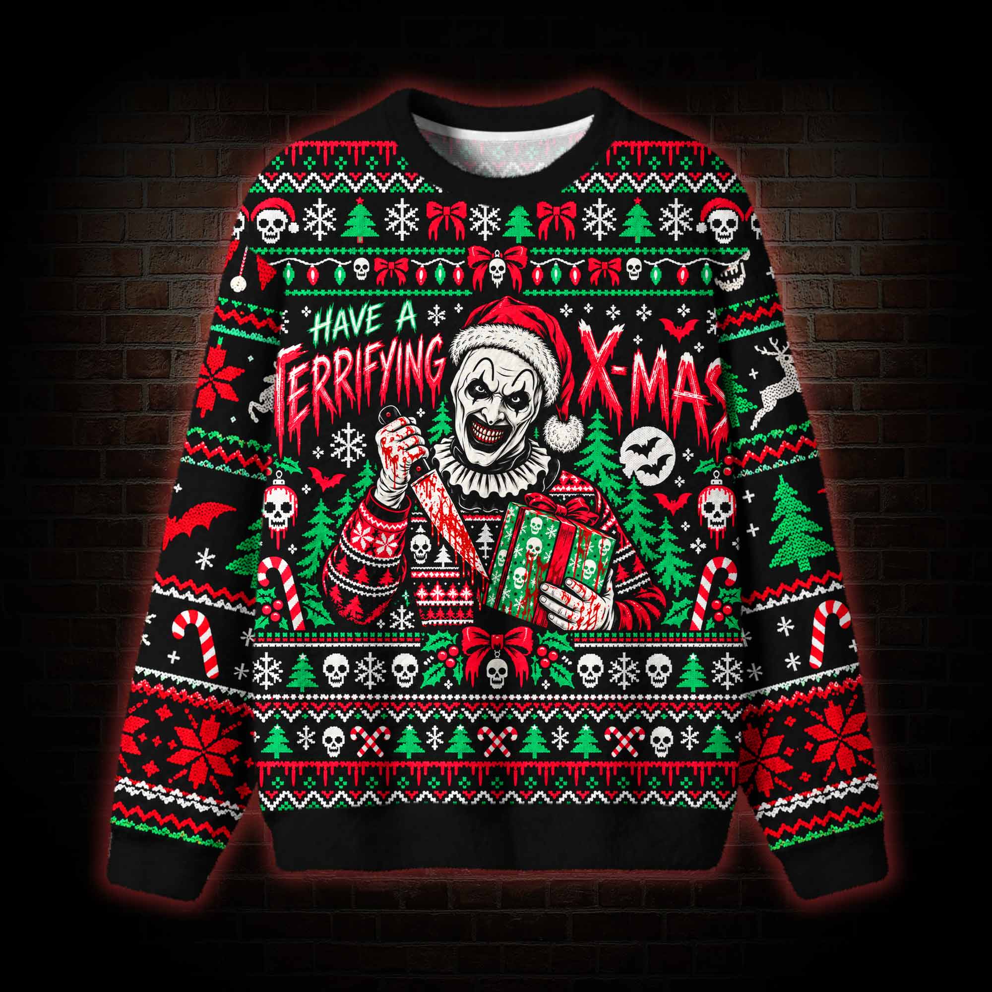 Have a Terrifying X-Mas Ugly Sweatshirts
