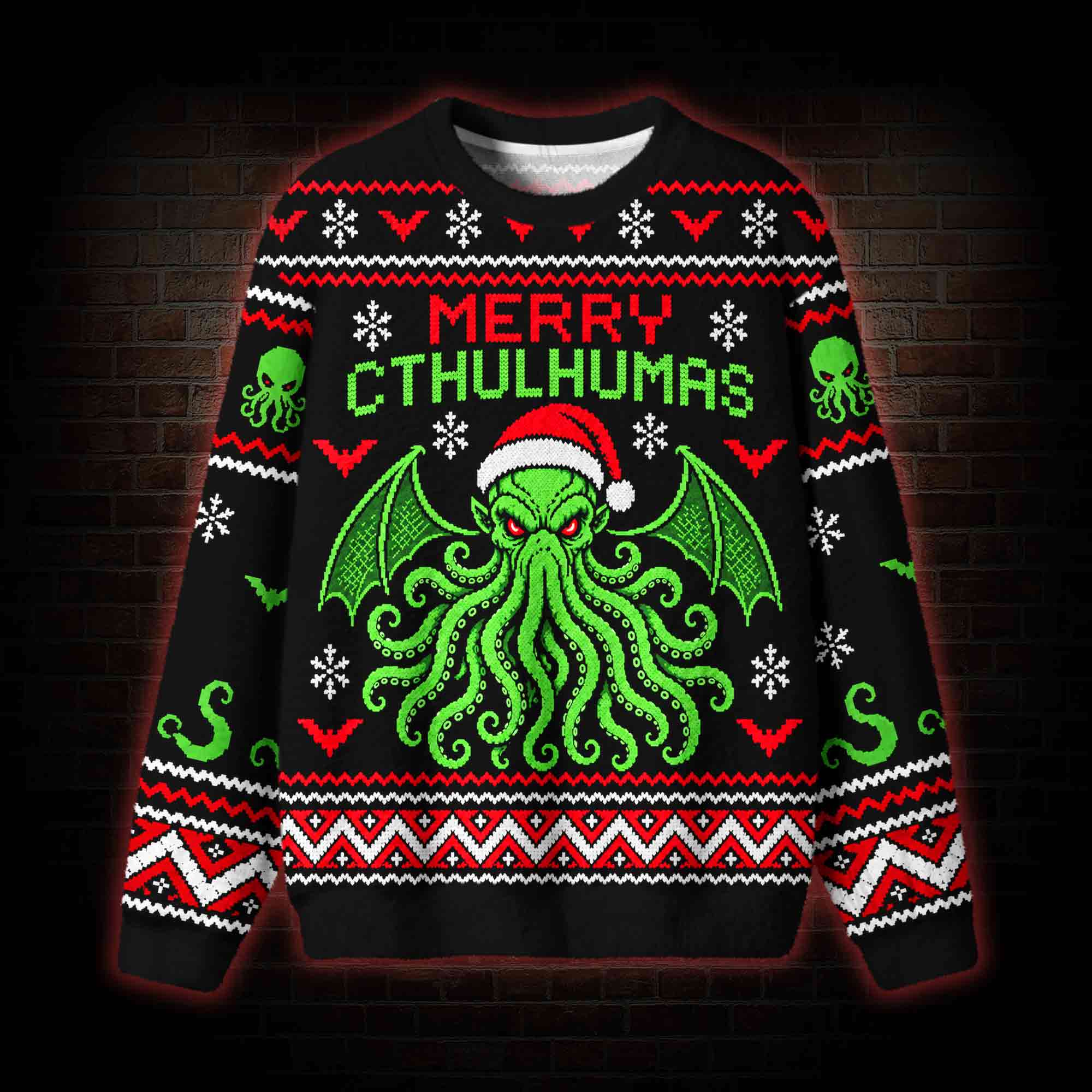 Merry Cthulhumas Ugly Sweatshirts