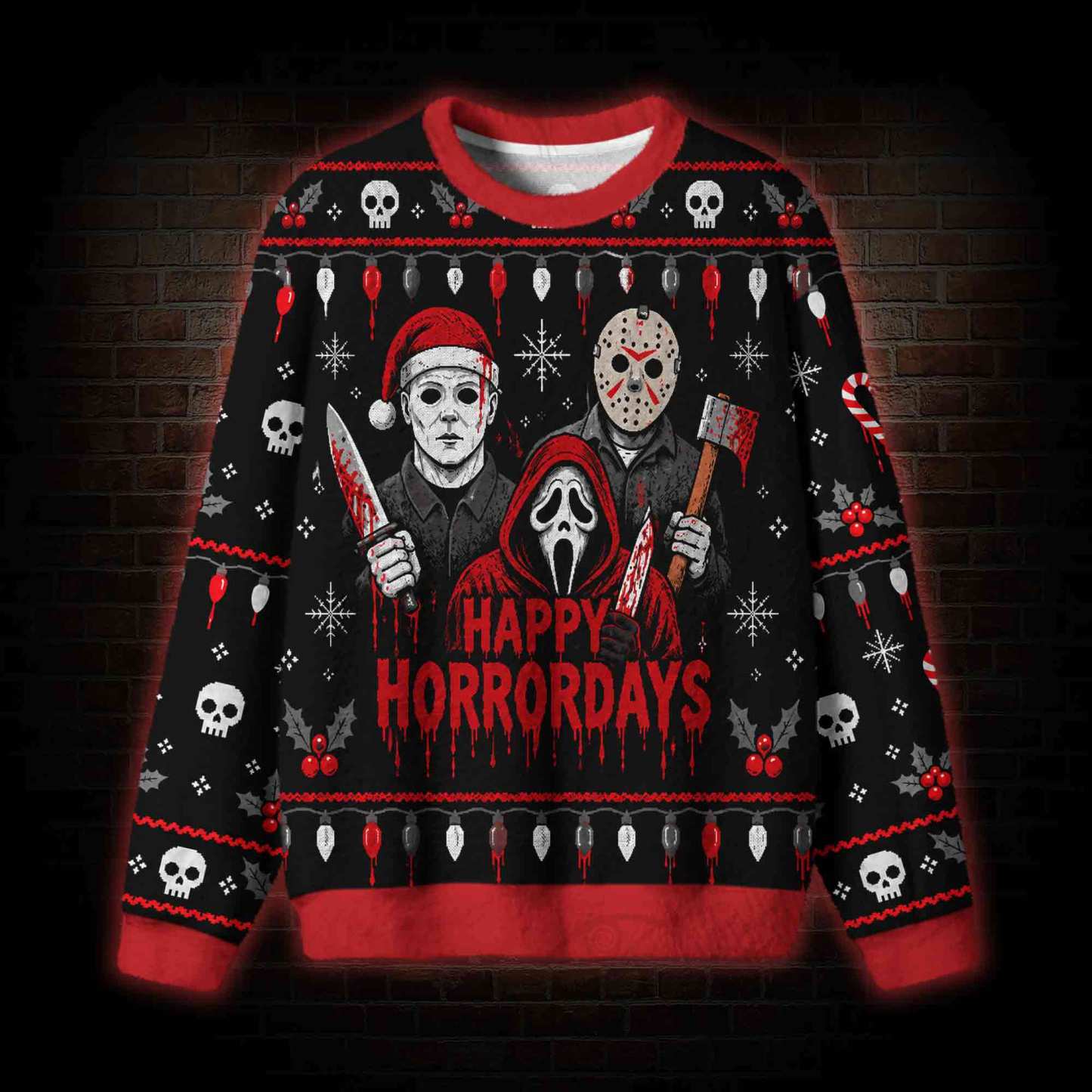 Happy Horrordays Ugly Sweatshirts