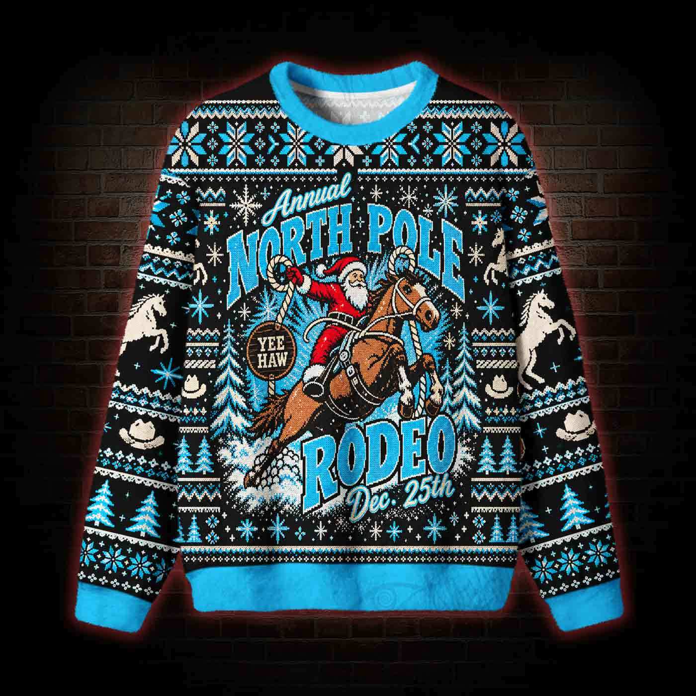 Wild West Christmas Ugly Sweatshirts
