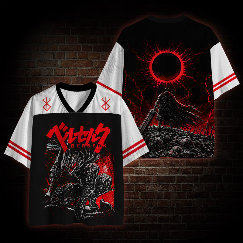 Black Swordsman Manga Mesh Jersey
