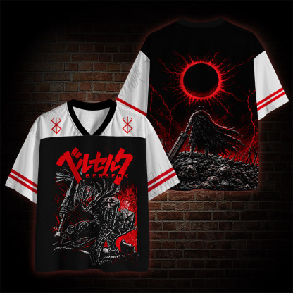 Black Swordsman Manga Mesh Jersey