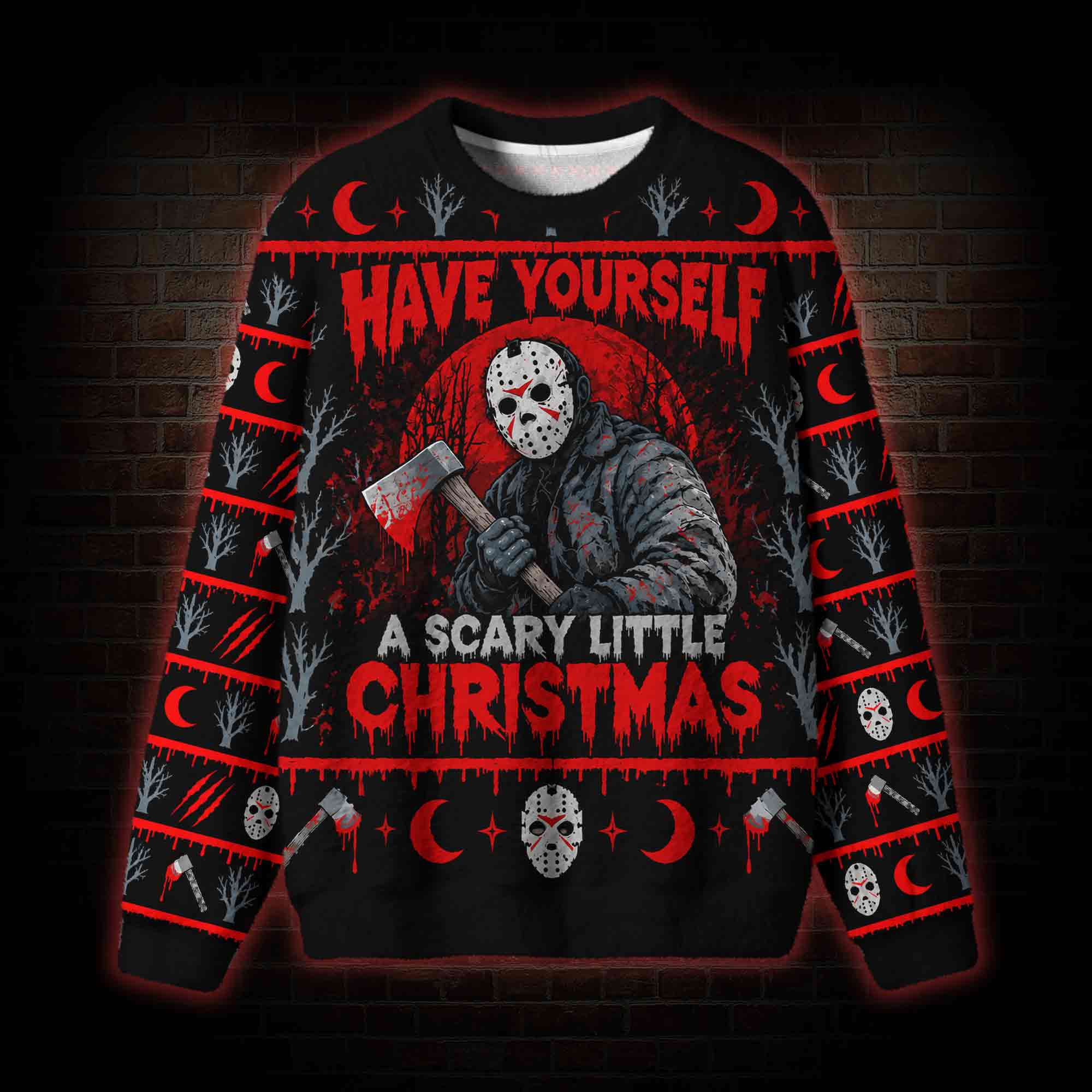 Have Yourself a Scary Little Christmas Ugly Sweatshirts