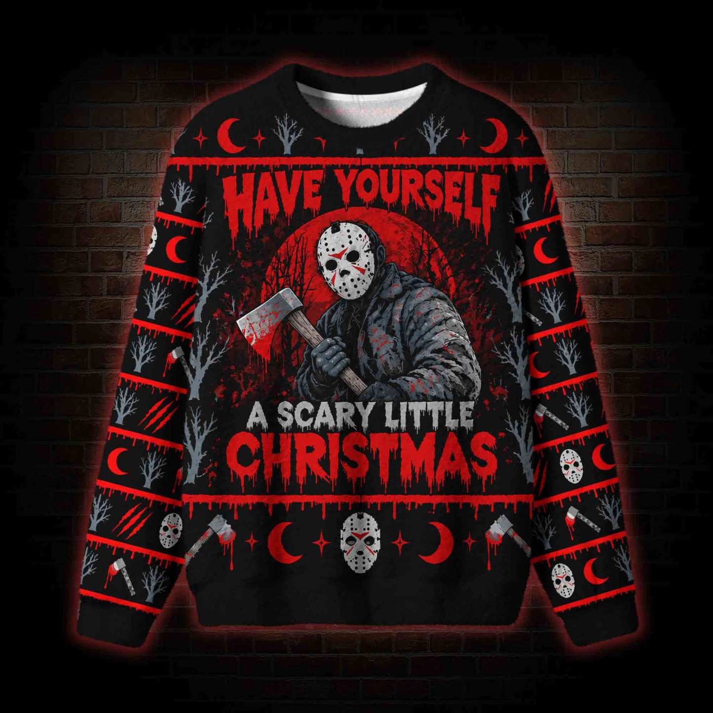 Have Yourself a Scary Little Christmas Ugly Sweatshirts
