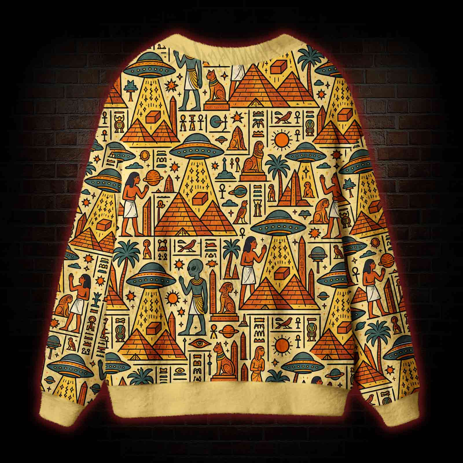 The Secret of Pyramids Cardigan Sweater