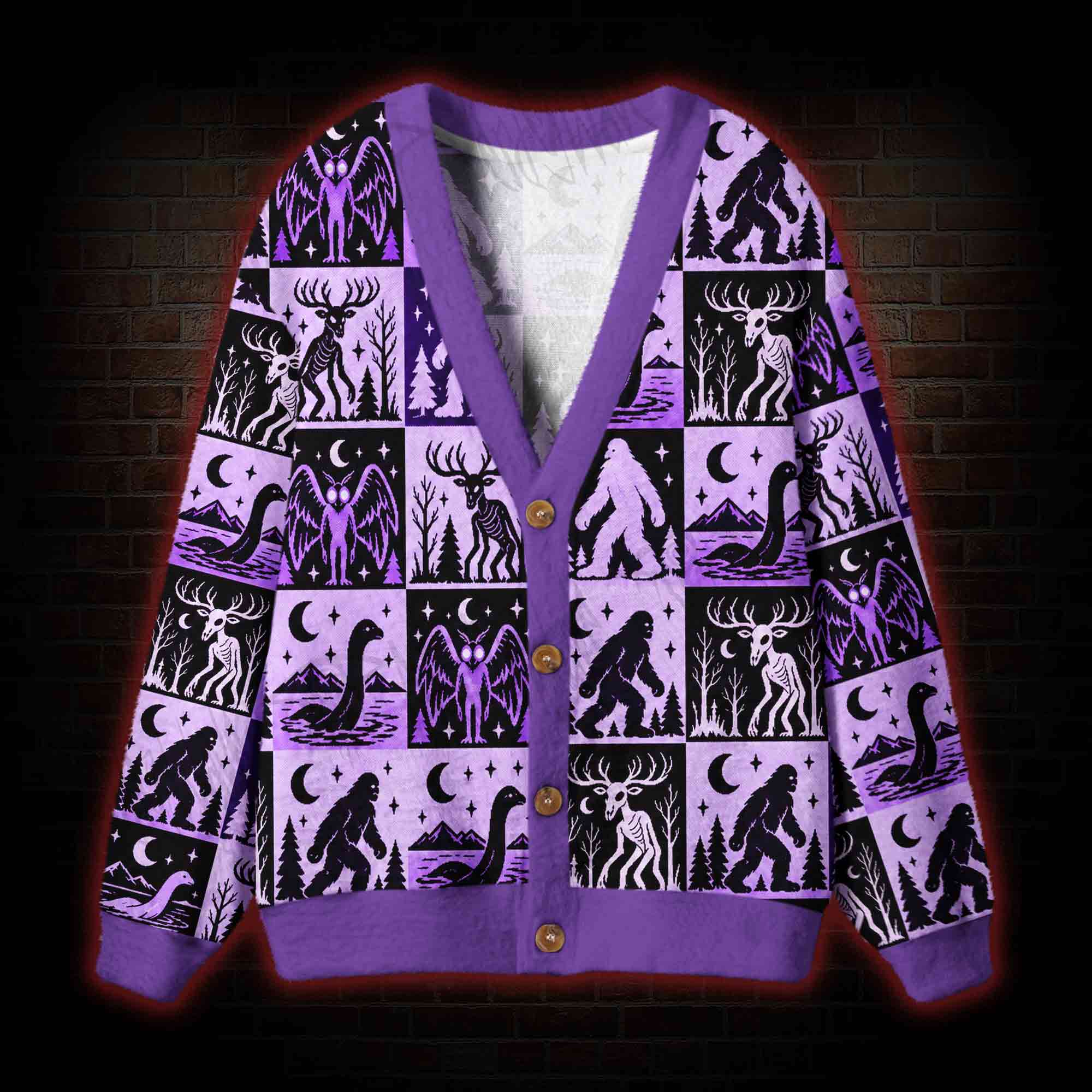 Cryptid Mythos Cardigan Sweater