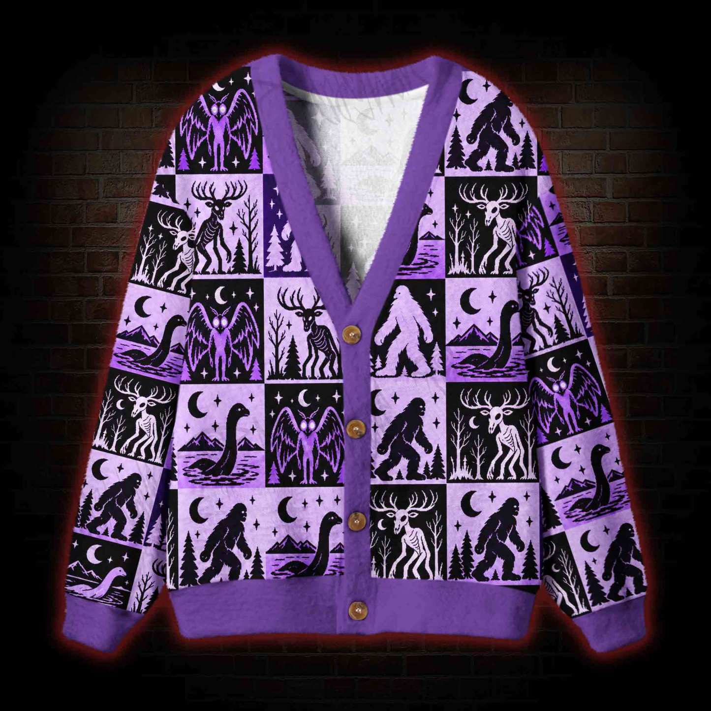 Cryptid Mythos Cardigan Sweater