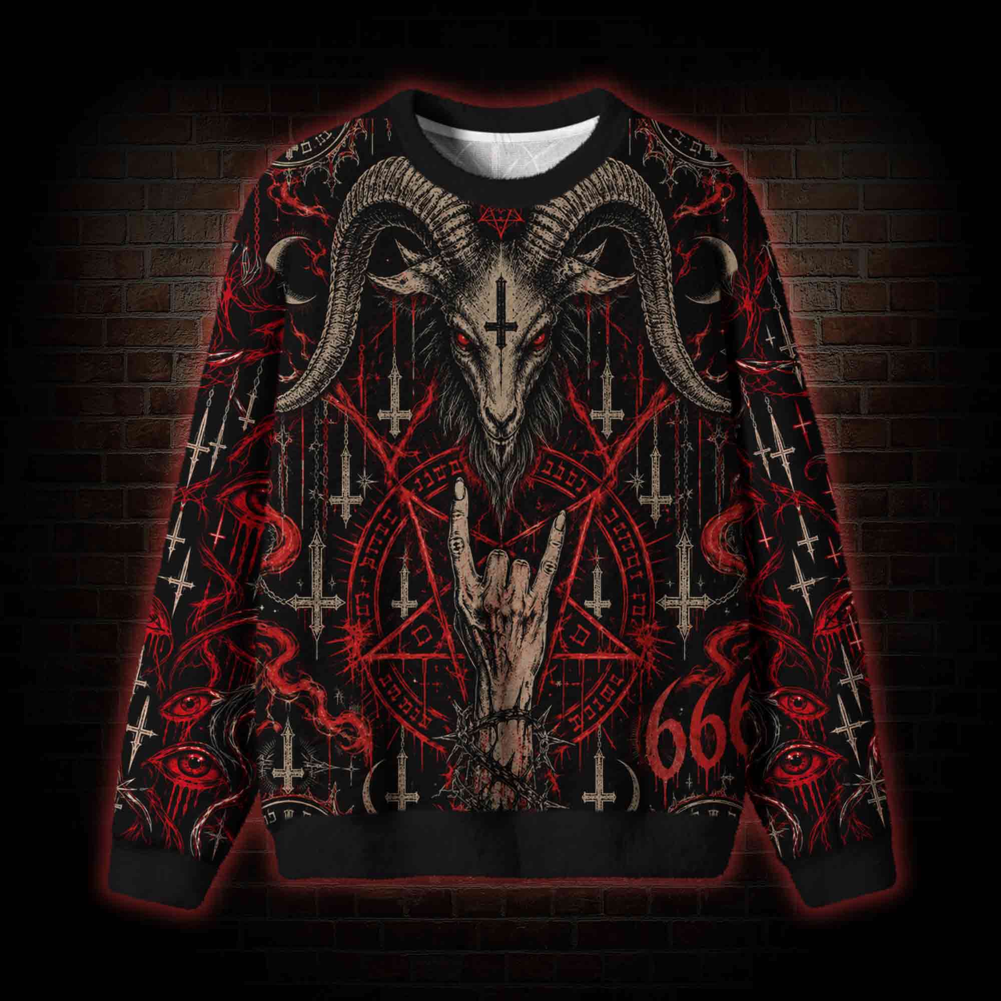 Baphomet's Ritual Ugly Sweatshirts