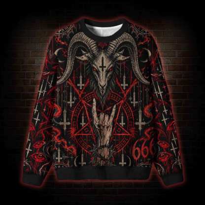 Baphomet's Ritual Ugly Sweatshirts