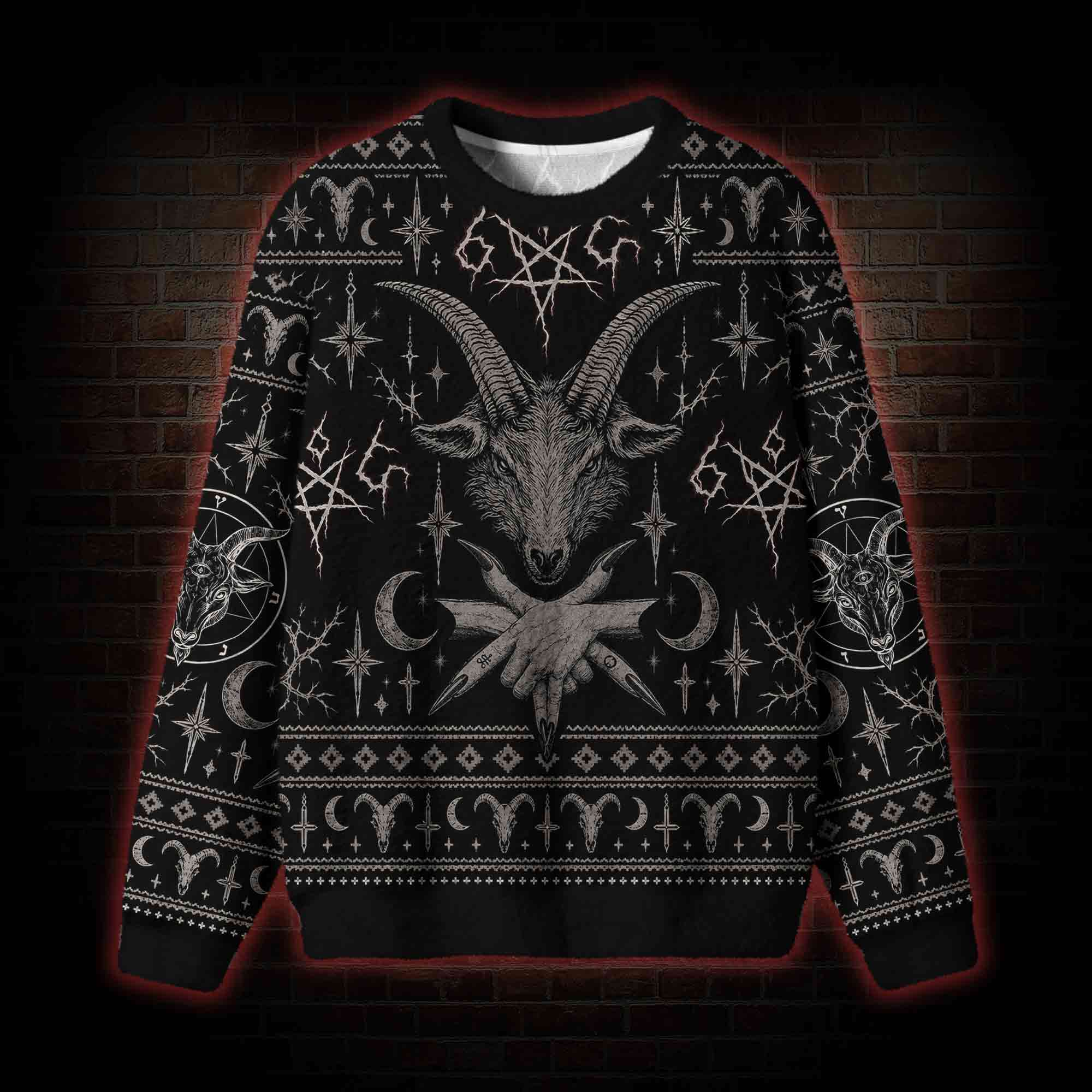 Ritual of the Goat Head Ugly Sweatshirts