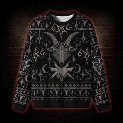Ritual of the Goat Head Ugly Sweatshirts