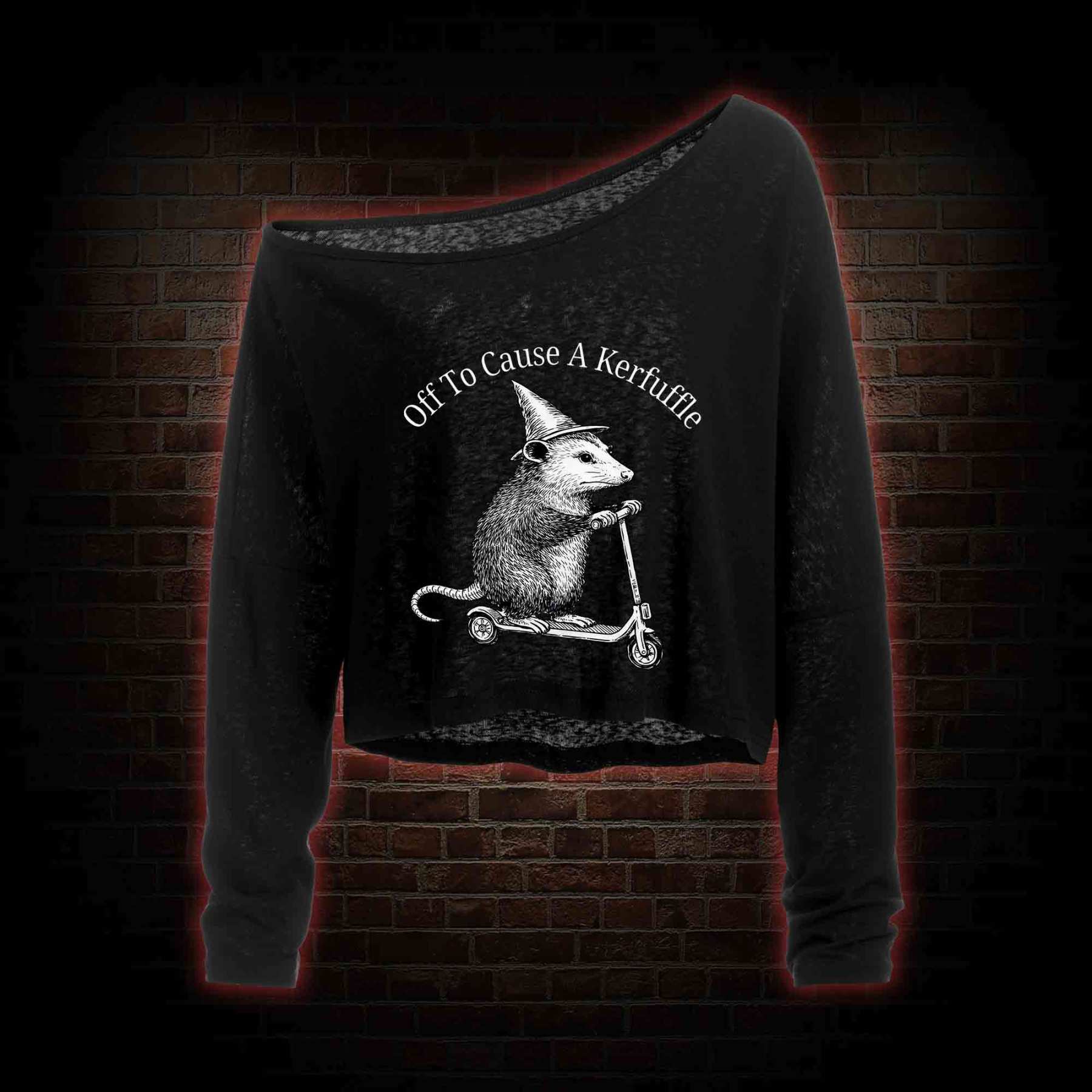 Girls Will Be Girls Lightweight Off Shoulder Long Sleeve Top
