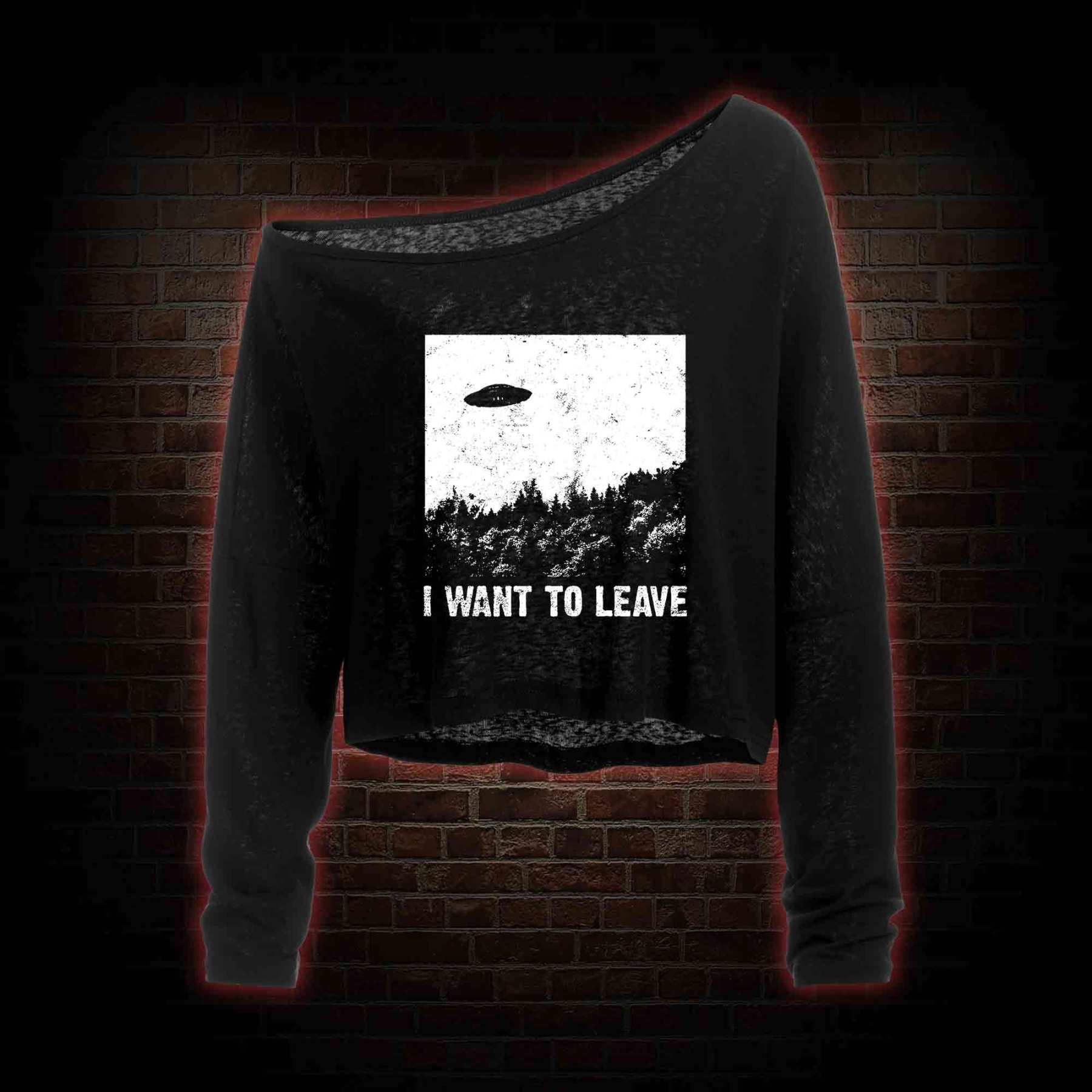 Girls Will Be Girls Lightweight Off Shoulder Long Sleeve Top
