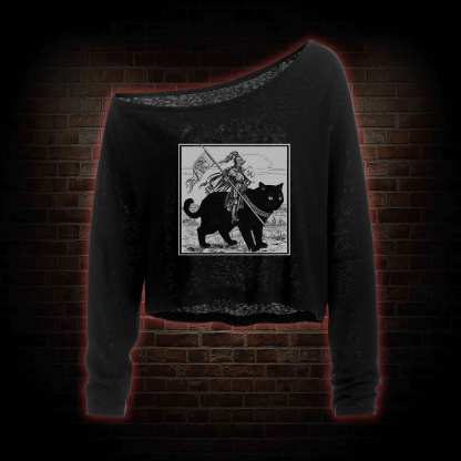 Medieval Knight Off Shoulder Long Sleeve Crop Top