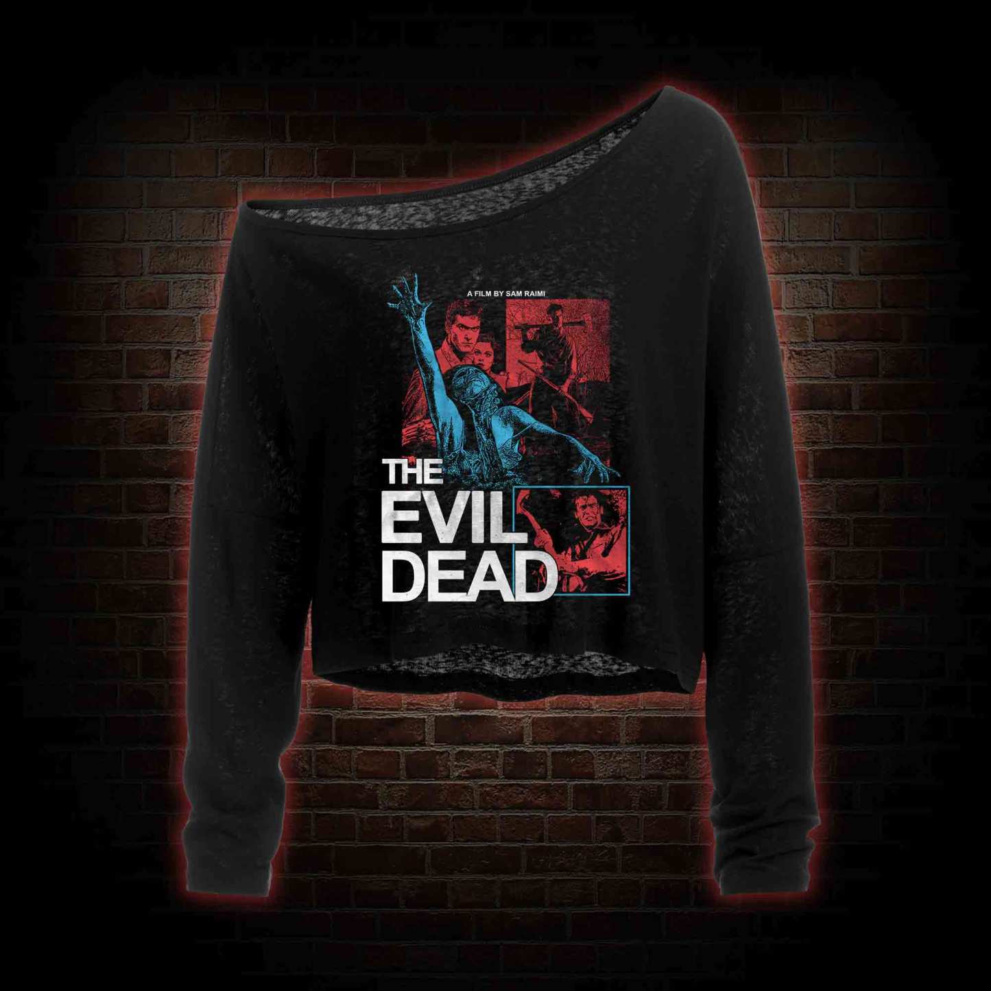 We're Gone Get You Off Shoulder Long Sleeve Crop Top