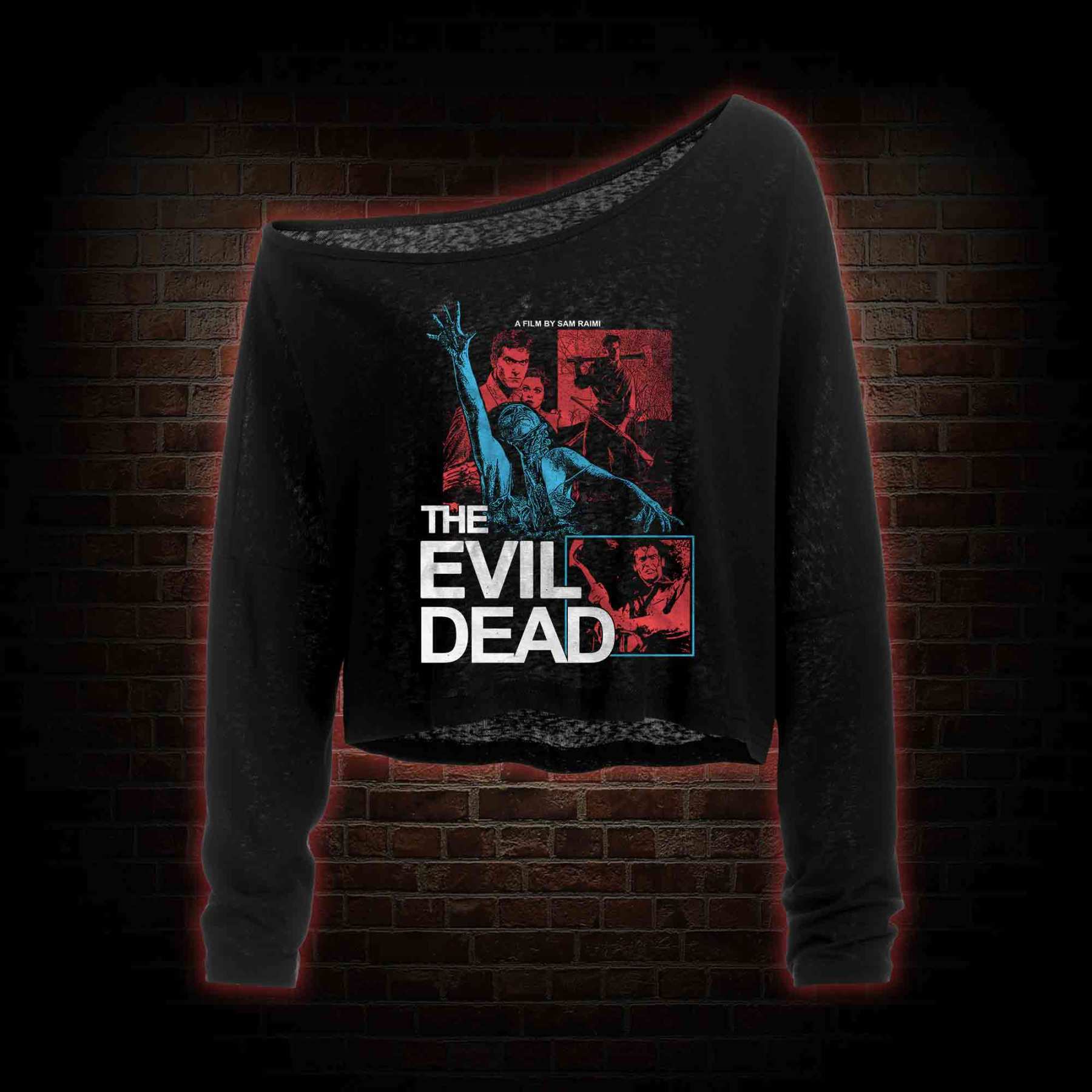 We're Gone Get You Off Shoulder Long Sleeve Crop Top
