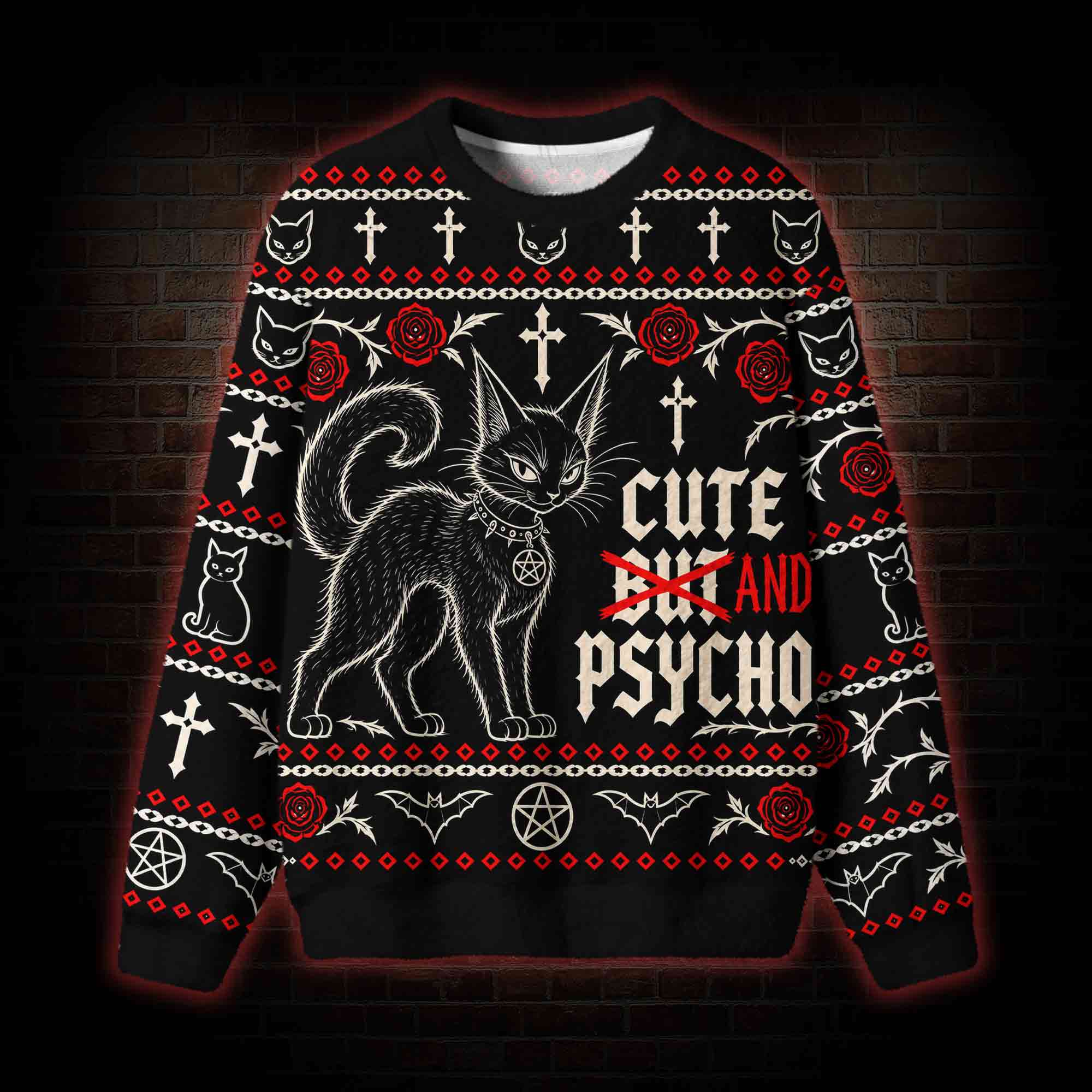 Cute And Psycho Ugly Sweatshirts
