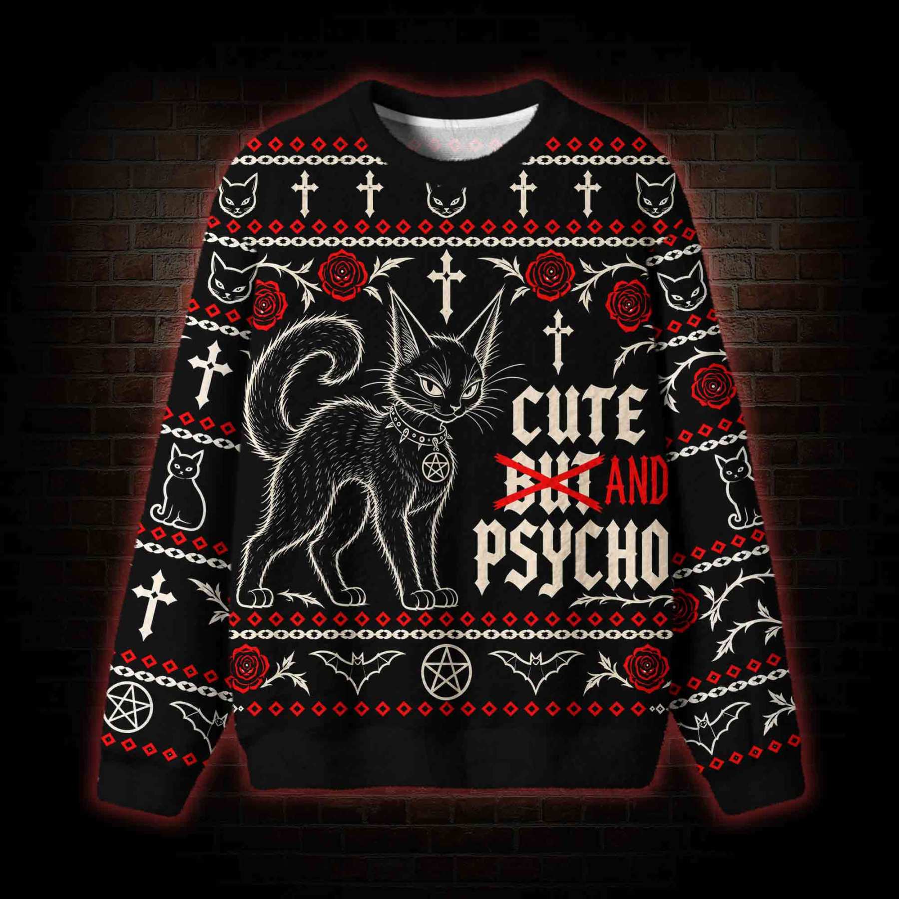 Cute And Psycho Ugly Sweatshirts