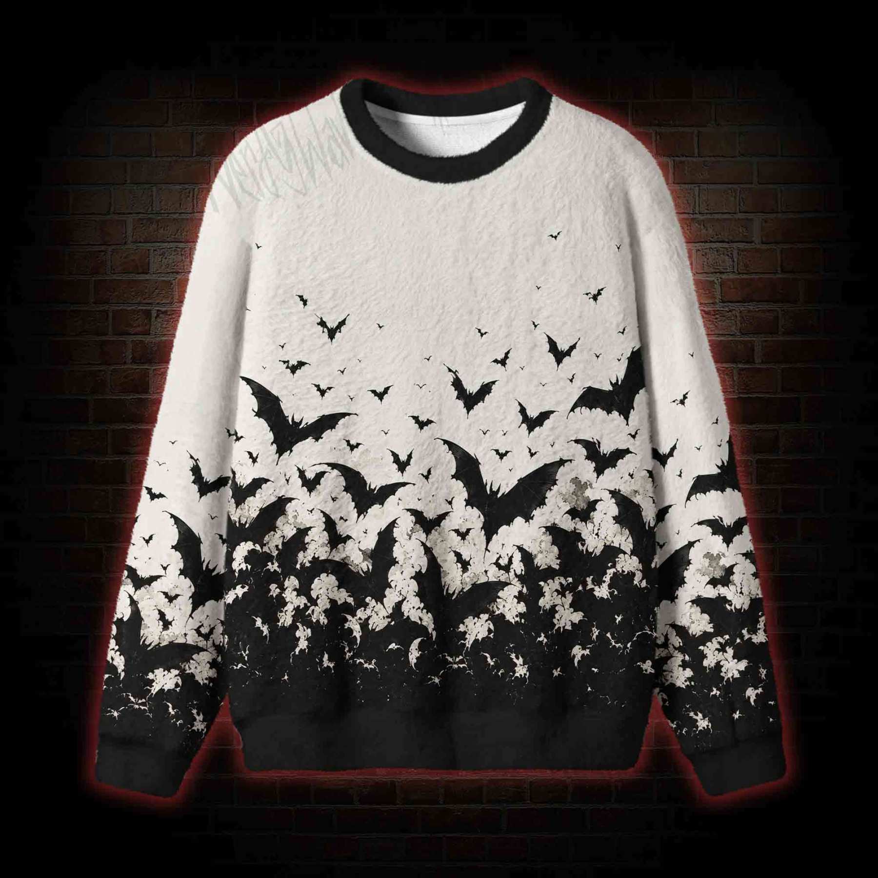 Shadows Take Flight Bats Ugly Sweatshirts