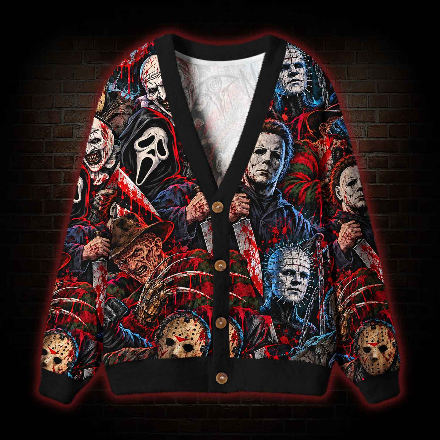 Horror Legends Cardigan Sweater