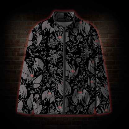 Mothman in the Jungle Fleece Full-Zip Jacket