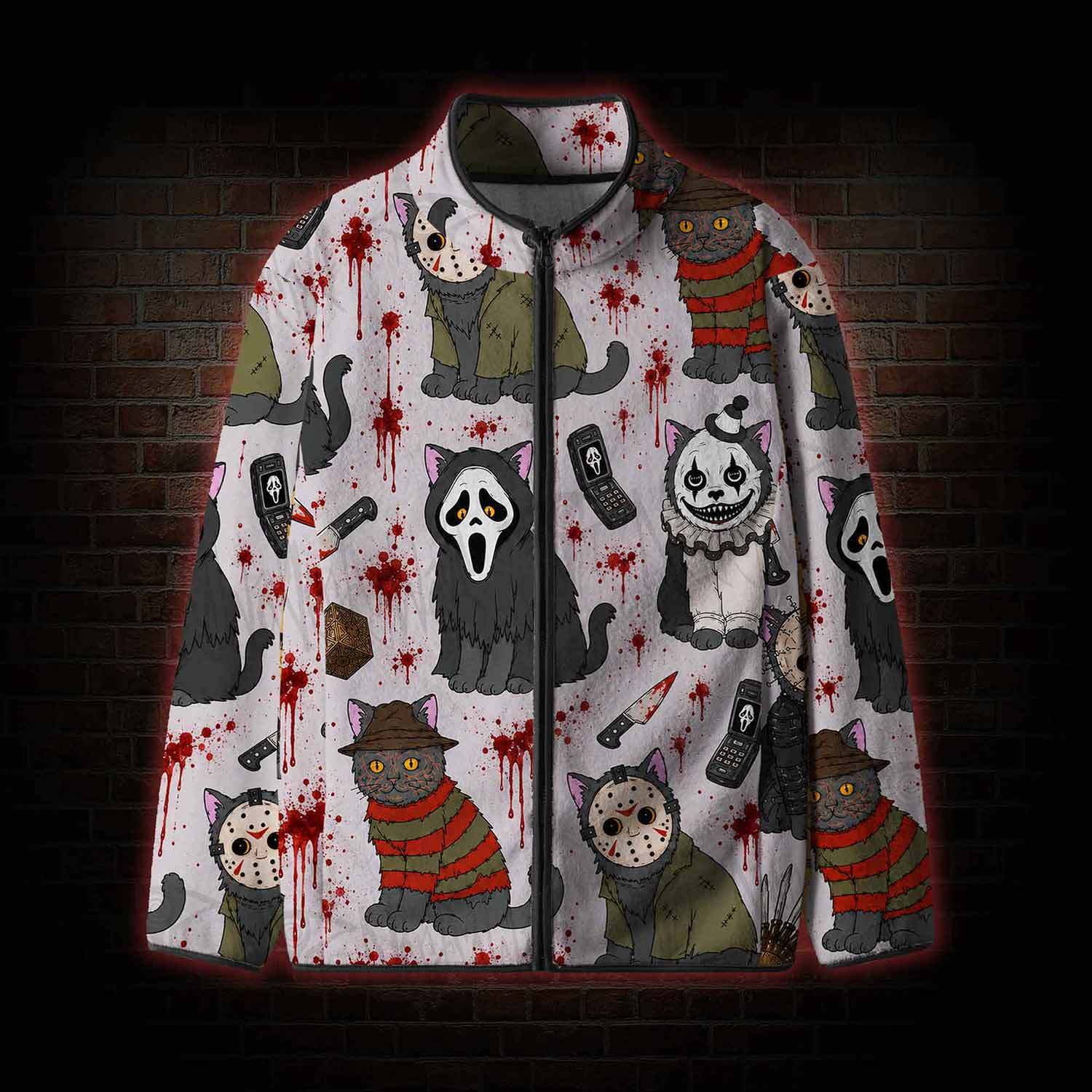 Mothman in the Jungle Fleece Full-Zip Jacket
