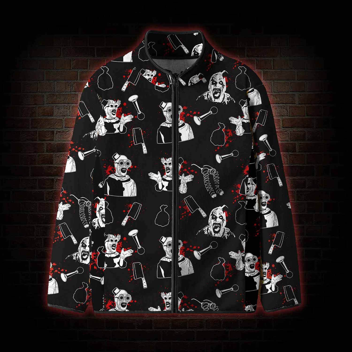 Horror Clown Fleece Full-Zip Jacket