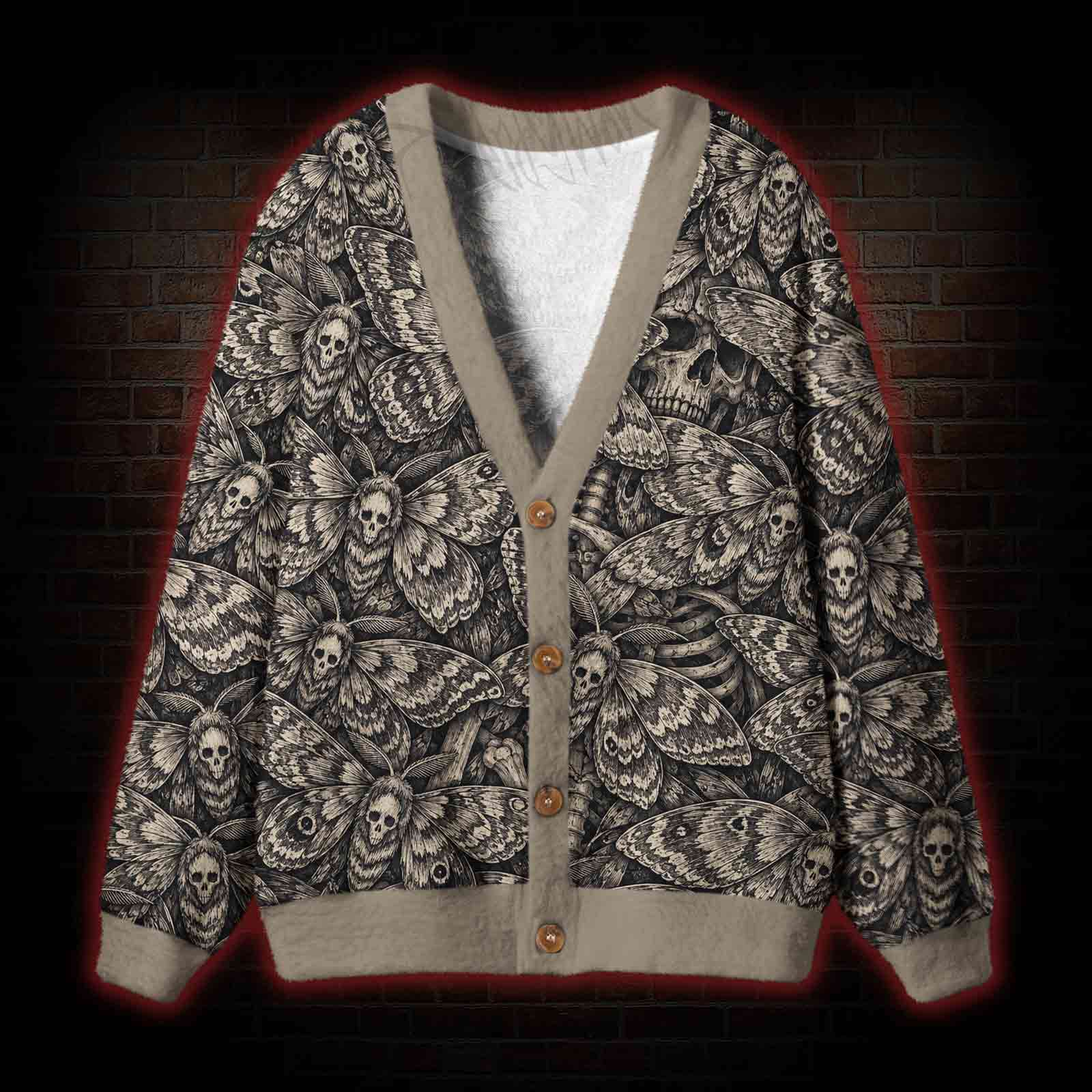 Fatal Moth Cardigan Sweater