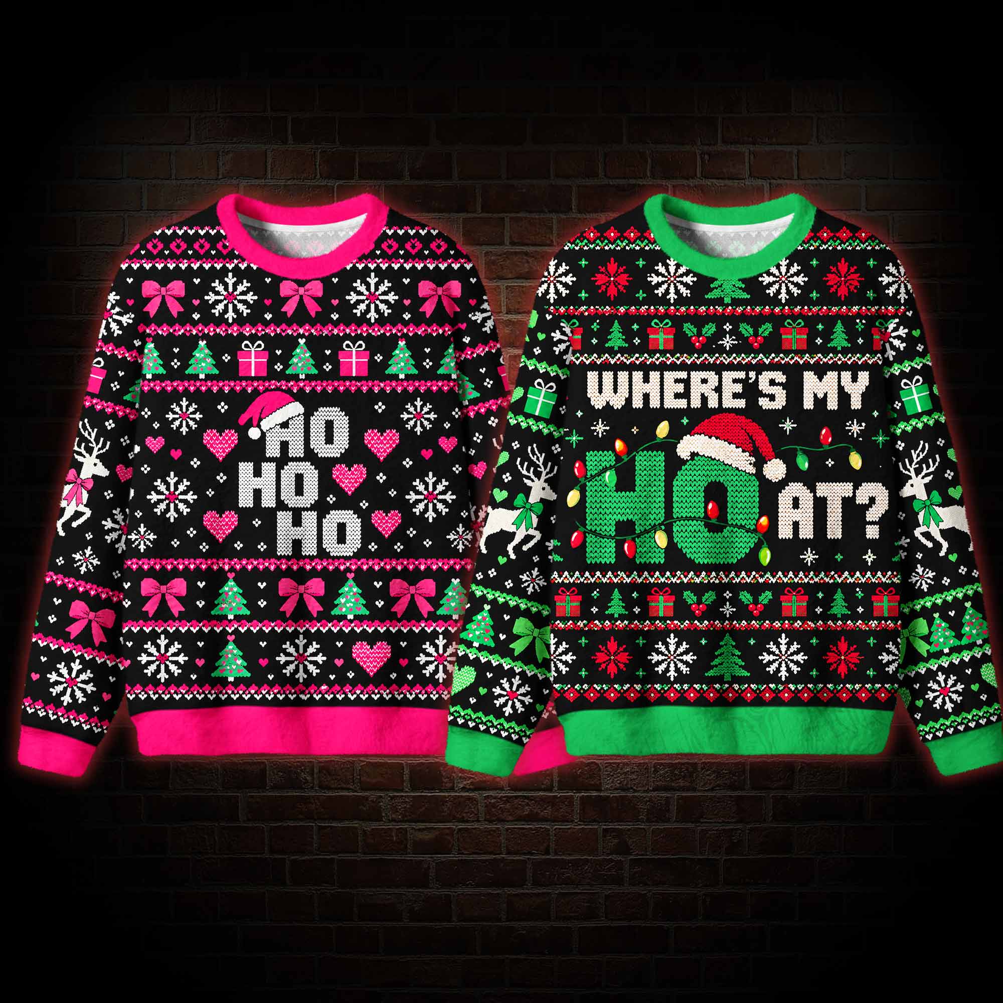 Where's My Ho at Funny Matching Ugly Sweatshirts