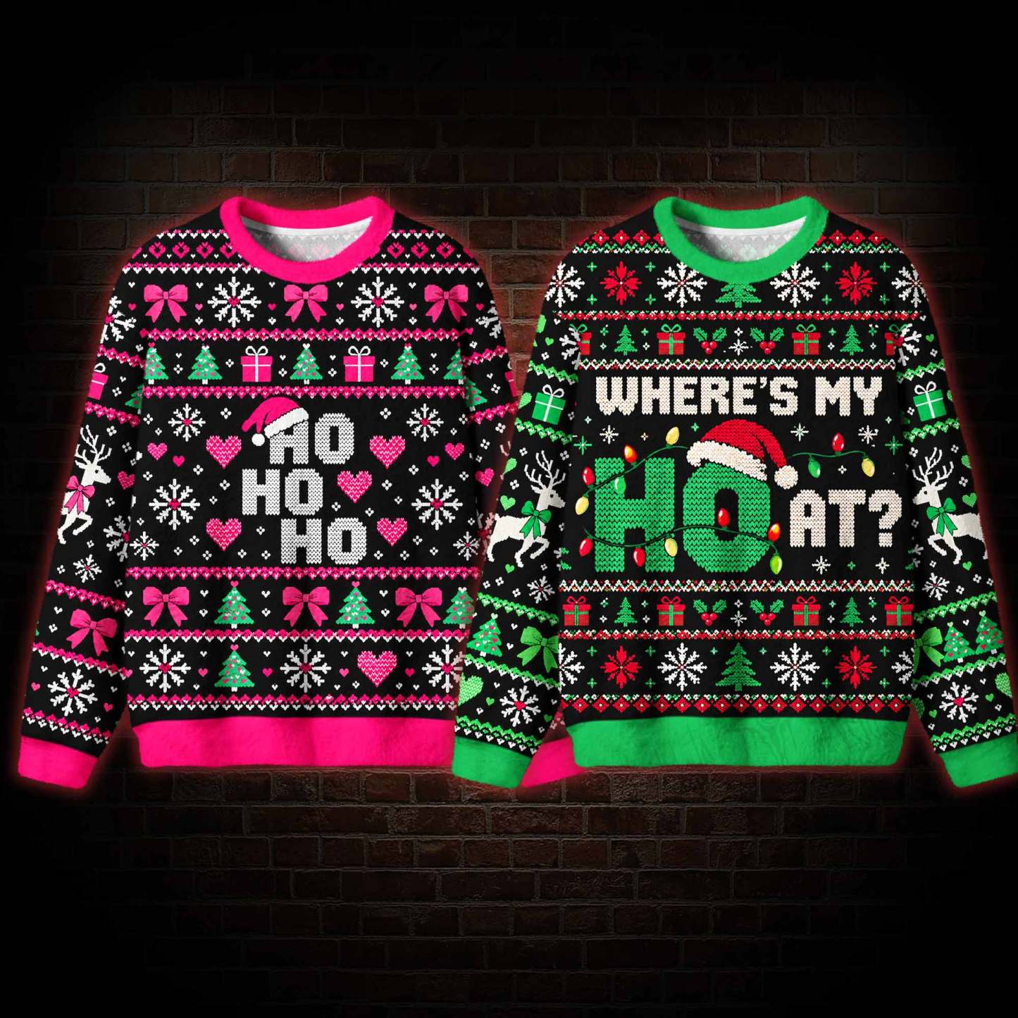 Where's My Ho at Funny Matching Ugly Sweatshirts