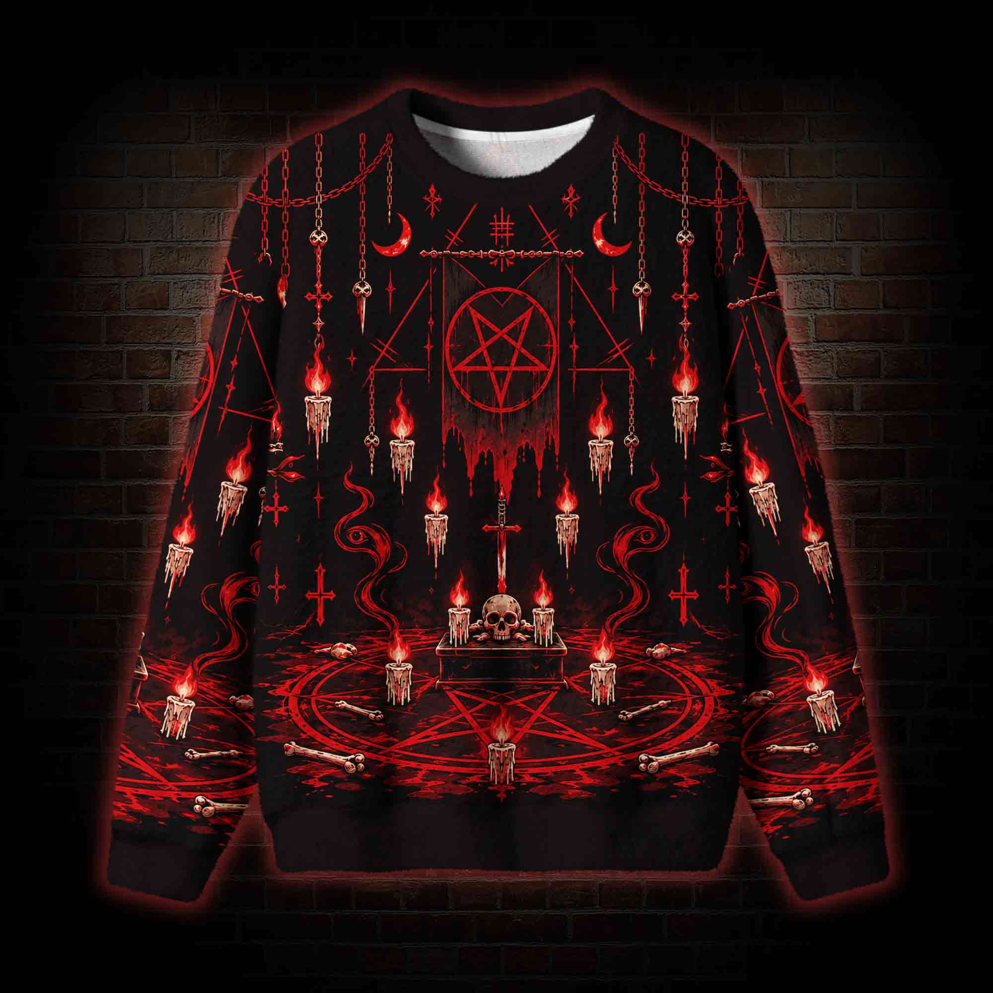 Satanic Ritual Ugly Sweatshirts