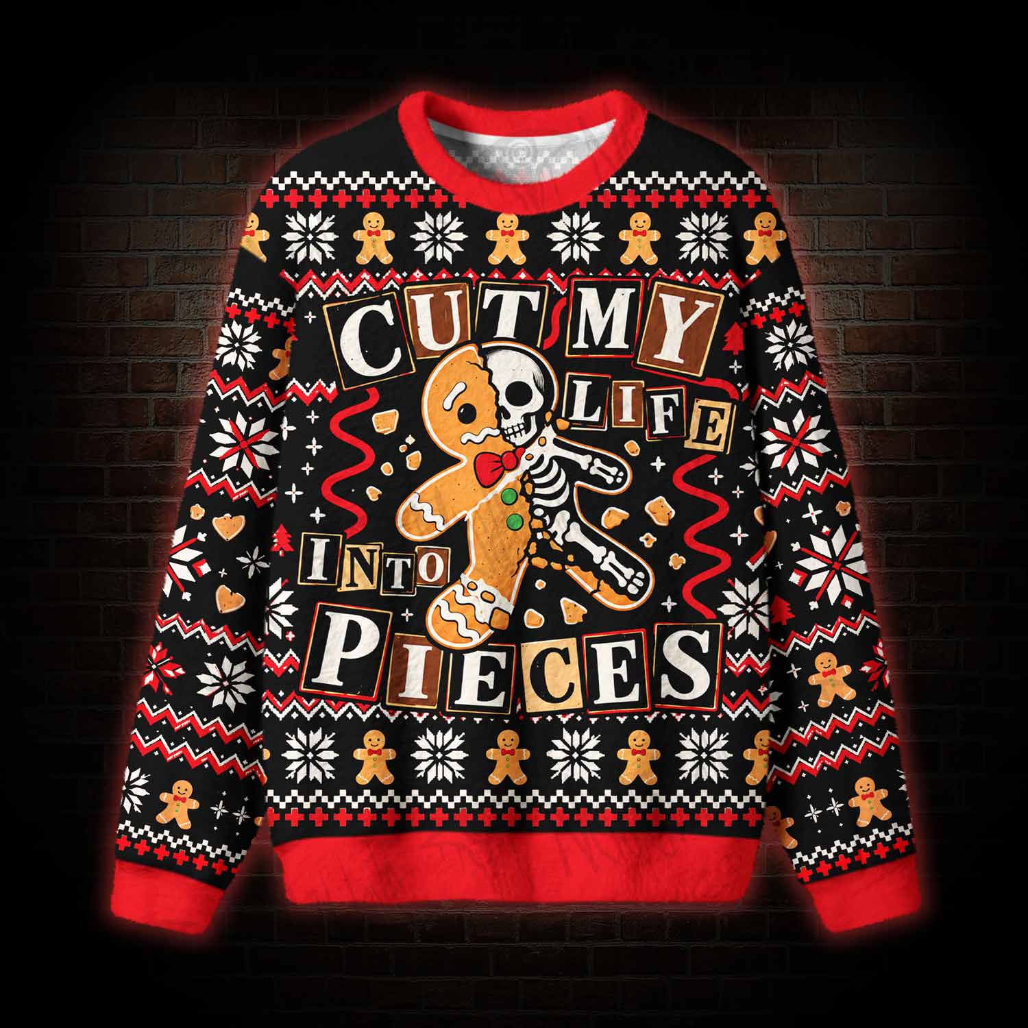 Cut My Life into Pieces Ugly Sweatshirts