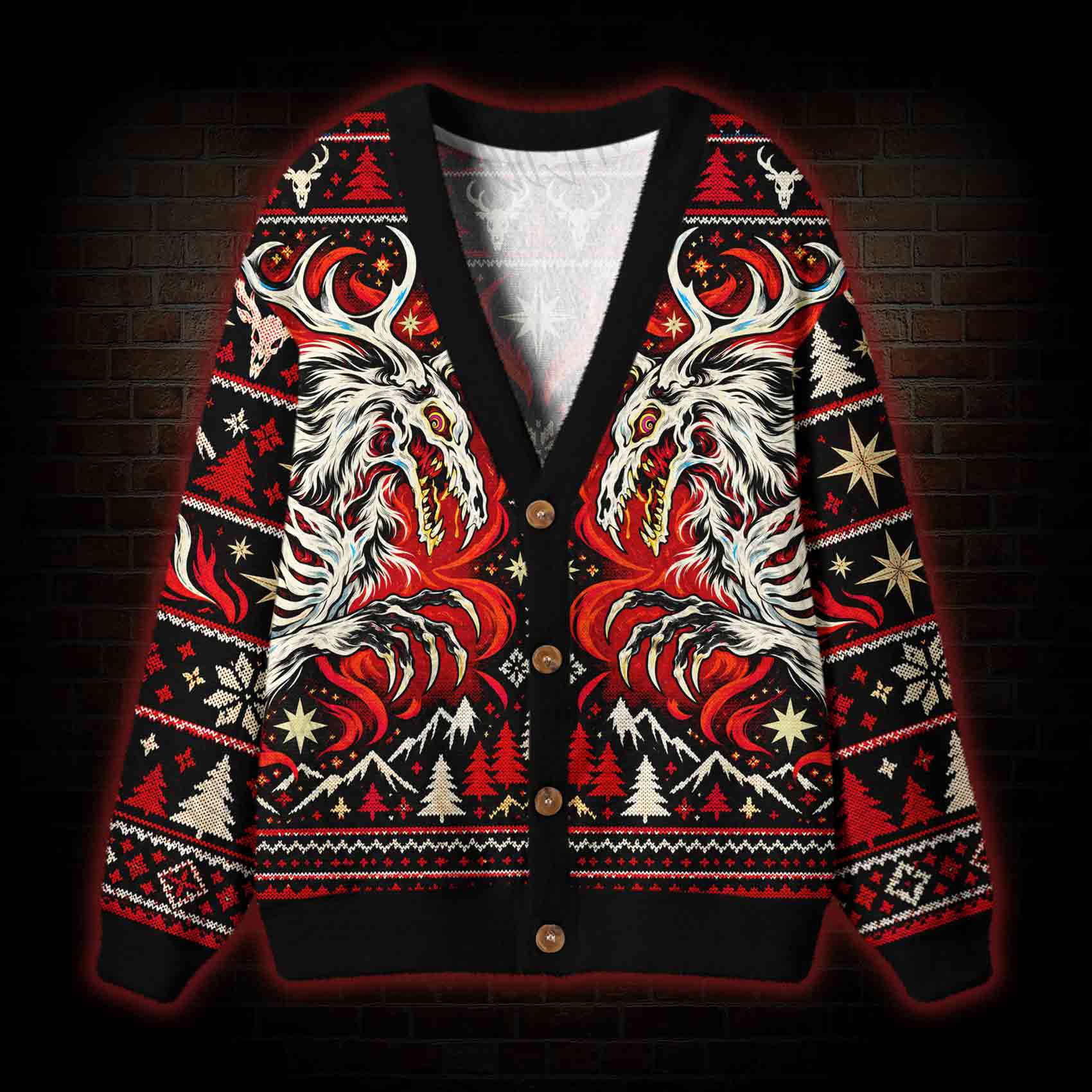 Wendigo Ritual Cardigan Sweater