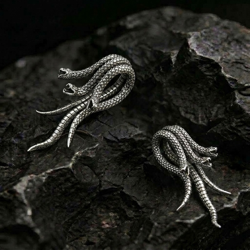 Medusa Serpents Earrings