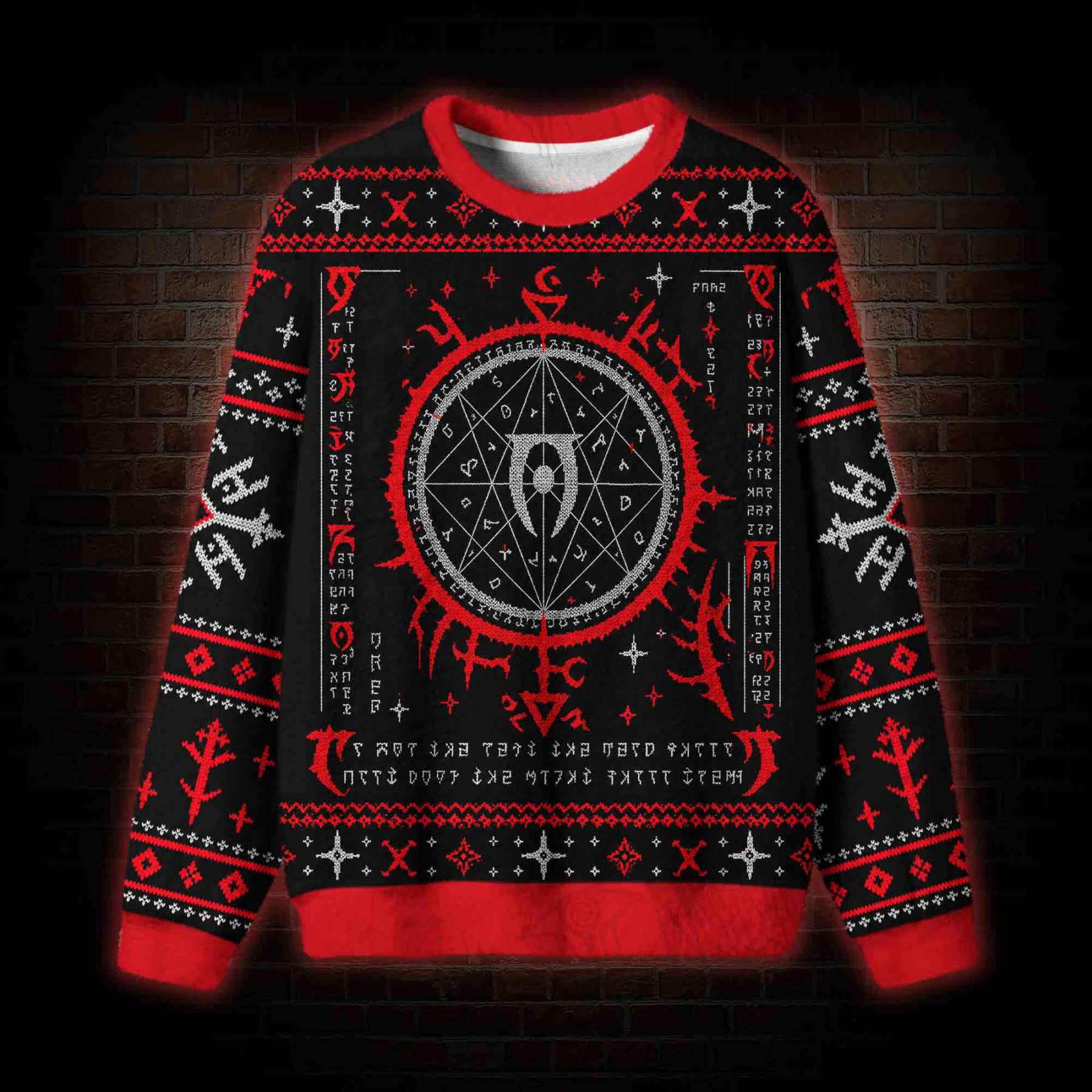 Daedric Magic Circle Ugly Sweatshirts