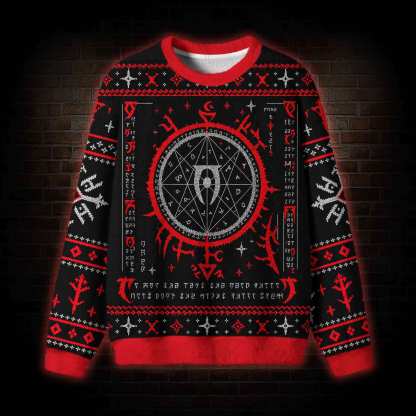 Daedric Magic Circle Ugly Sweatshirts