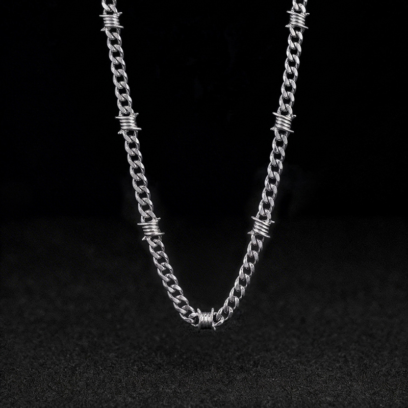 Barbed Wire Chain Necklace