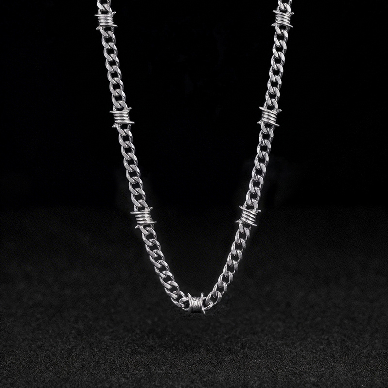 Barbed Wire Chain Necklace