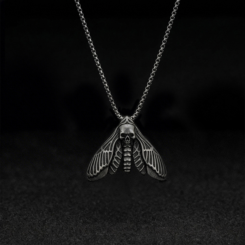 Death Moth Relic Necklace
