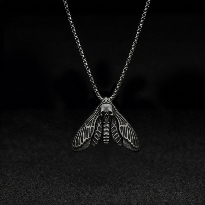 Death Moth Relic Necklace